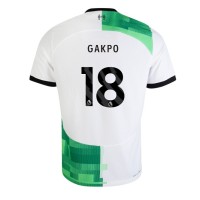 Liverpool Cody Gakpo #18 Vonkajší futbalový dres 2023-24 Krátky Rukáv